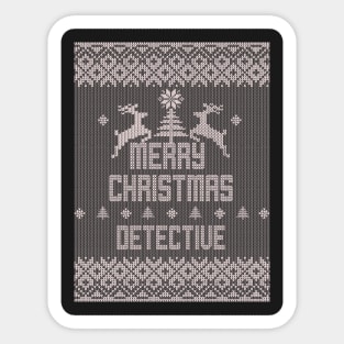 Merry Christmas DETECTIVE Sticker